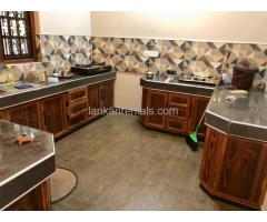 Fully tiled ground floor house for rent