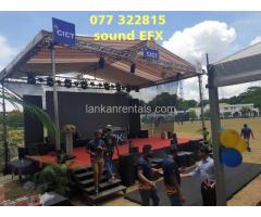 Event Equipment rent in Colombo